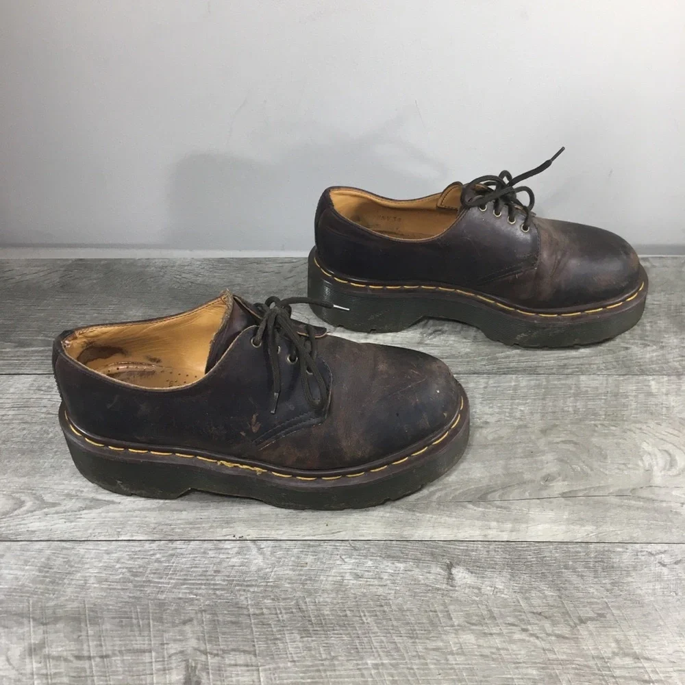 Dr. Doc Martens 1561 England Chunky Crazy Horse Leather Women’s Shoes Vintage 7